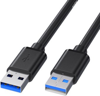 Кабель USBTOP USB 3.2 Gen1 Type-A - USB 3.2 Gen1 Type-A (M-M, 5 м, черный)