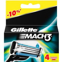 Сменные кассеты для бритья Gillette Mach3 (4 шт) 3014260243531