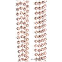 Бусы Серпантин на ёлку 2.0 м шарик средний (розовое золото) 556-264