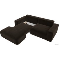 Угловой диван Лига диванов Лига-036 Классик левый 121366L (микровельвет коричневый)