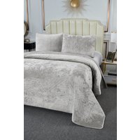 Набор текстиля для спальни Sofi De MarkO Патрисия 240x260 Пок-П-240x260сс1 (светло-серый)