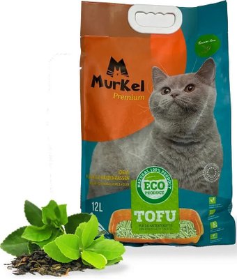 Наполнитель для туалета MurKel Tofu 12л (зеленый чай)