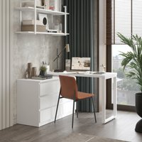 Стол Домус СТР07-Лофт (белый/металл белый)