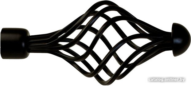 Наконечник для карниза Lm Decor YF098 Вираж 25мм (черный матовый)