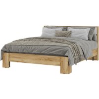 Кровать Стендмебель Хелен КР 03 160x200 (белый/дуб крафт золотой)