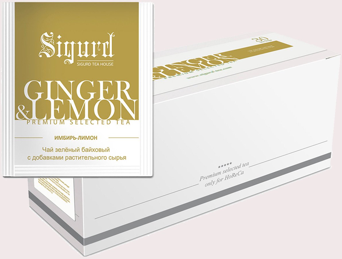 

Сенча Sigurd Ginger & Lemon - Имбирь и лимон 30 шт