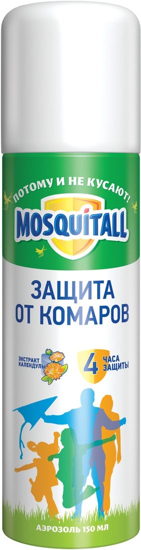 

Аэрозоль против насекомых Mosquitall Защита для взрослых 150 мл