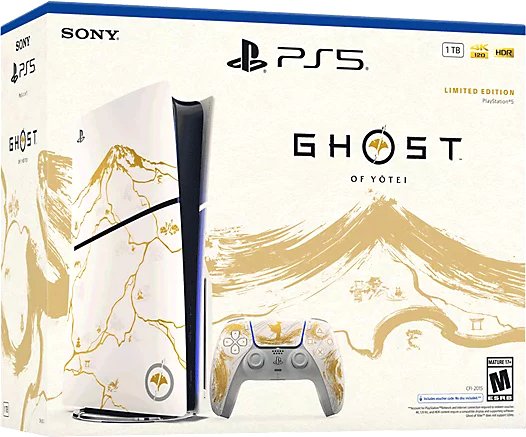 

Игровая приставка Sony PlayStation 5 Slim Ghost of Yotei Gold Limited Edition Bundle