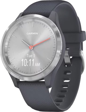 

Гибридные умные часы Garmin Vivomove 3S (серебристый/синий)