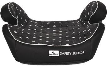 Детское сиденье Lorelli Safety Junior Fix (черный, короны)