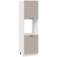 Шкаф напольный Трия Лорас 1П6 (белый/холст латте) в Лиде