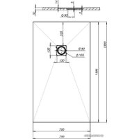 Душевой поддон Aquanet Pleasure 140x80 (черный)