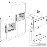 Микроволновая печь Whirlpool W6 MD440 BSS
