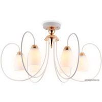 Припотолочная люстра Ambrella light Traditional TR3120/6 WH/GD