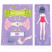 Кроватка для кукол Полесье сборная с бумажной куклой и постельным бельём 69801