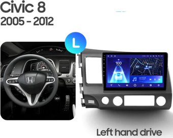 Автомагнитола Teyes 10.2'' CC2L PLUS 2+32G для Honda Civic 8 FK FN FD 2005-2012