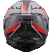 Мотошлем LS2 FF818 Storm III Dynamo (2XL, серый/красный)
