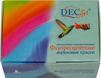 Акриловые краски DecArt Флуоресцентные 21-6.40-50 (6 цв)