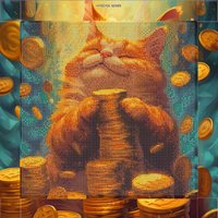 Алмазная мозаика  Феникс+ Кот с деньгами 68609