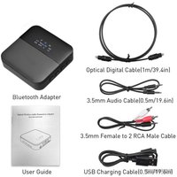 Bluetooth аудиоресивер USBTOP Bluetooth 5.0 Toslink/SPDIF/AUX