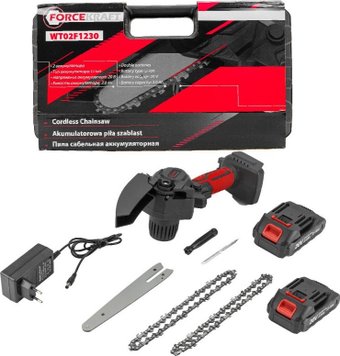 Аккумуляторная пила ForceKraft FK-WT02F1230 (с 2-мя АКБ, кейс)