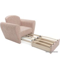 Кресло-кровать Мебель-АРС Квартет (микровельвет, бежевый кордрой)