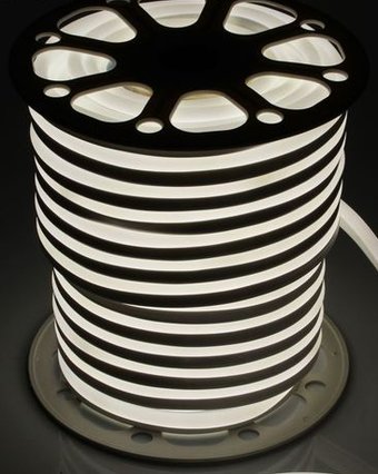 Гибкий неон Luazon Led-120 (50 м, белый) [1431318]