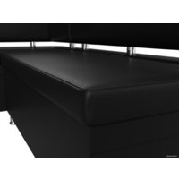 Угловой диван Лига диванов Стайл левый 114529L (экокожа черный)