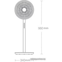 Вентилятор SmartMi Standing Fan 3 ZLBPLDS05ZM (с переходником на евровилку)