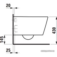 Унитаз подвесной Laufen Kartell Rimless 8203360000001 (без сиденья)