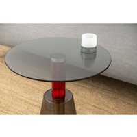 Журнальный столик Bergenson Bjorn Amalie MZTBL-CGLSGR-50 (серый/красный)