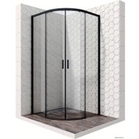 Душевой уголок Ambassador Queen Black 11011201 90х90