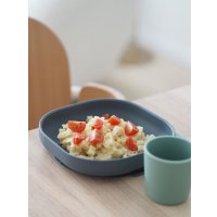 Тарелка для кормления Beaba Assiette Silicone 913550 (Mineral Grey)