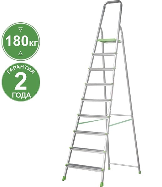 

Лестница-стремянка Новая высота NV 2110 9 ступеней 2110109