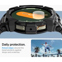 Ремешок Spigen Rugged Armor Pro для Samsung Galaxy Watch7 44 мм ACS08338 (черный)
