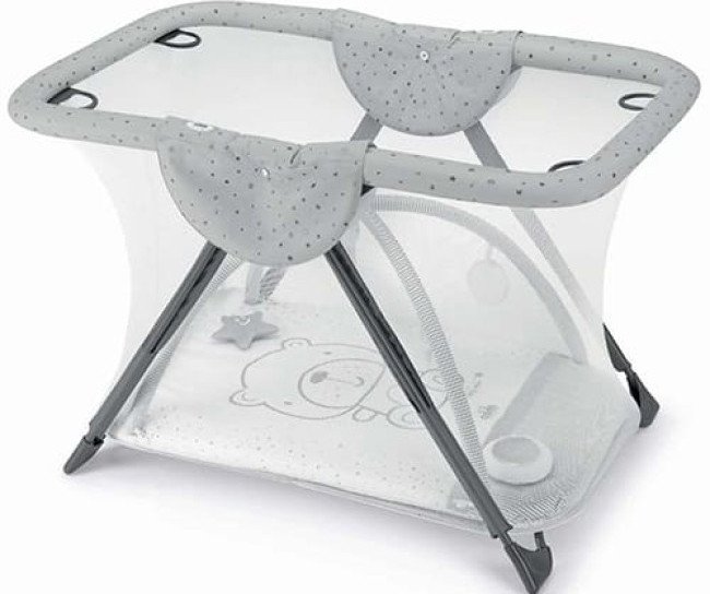 

Игровой манеж CAM Brevettato Millegiochi B122-C262/V77 (Тедди, серый)