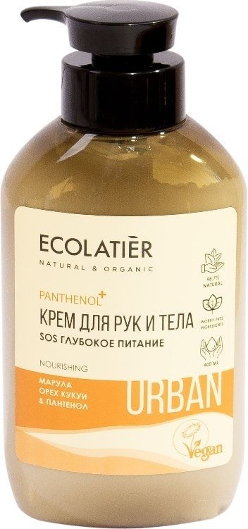 

Ecolatier Крем SOS Глубокое питание марула, орех кукуи & пантенол 400 мл