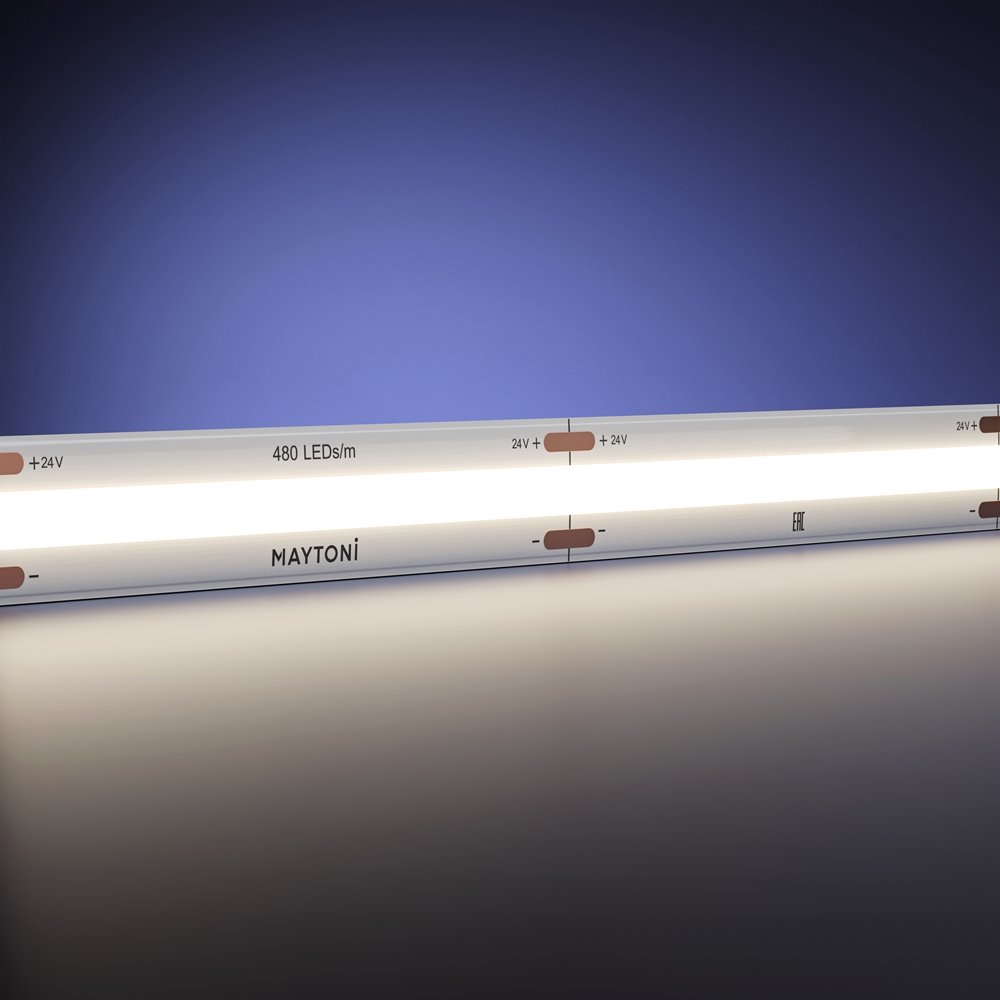 

Светодиодная лента COB Maytoni Ultra 24В COB 15Вт/м 4000K 5м IP20 201225