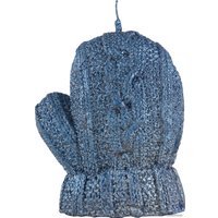 Фигурная свеча Волшебная страна Варежка 008335 (синий)