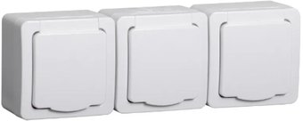 Розетка IEK РСб23-3-ГПБб