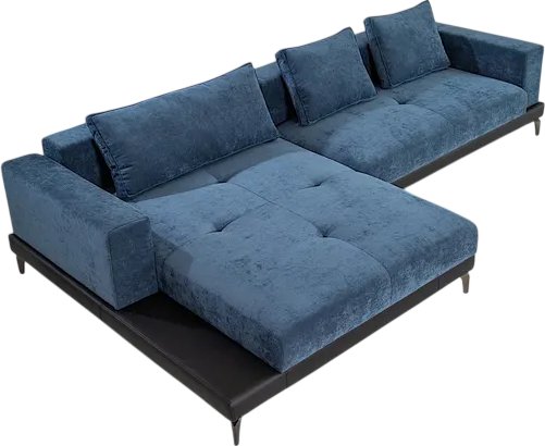 

Угловой диван Mio Tesoro Римини Ри-4УСнр (JH3565-17 Lord 22 Black)