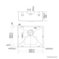 Кухонная мойка IDDIS Edifice EDI54G0i77