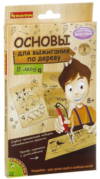 

Набор для создания поделок/игрушек Bondibon Основы для выжигания. В лесу ВВ2061