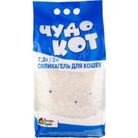 Наполнитель для туалета Чудо Кот Силикагелевый Синий (3кг/7.2л)