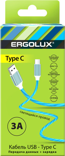 ELX-CDC02-C06 USB Type-A - USB Type-C (1.2 м, синий)
