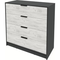 Комод Интерлиния Концепт КТ-К100 (дуб белый/антрацит)