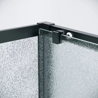 Душевой уголок Grossman Cosmo 110x100x195 120.K33.02.1110.21.02 (черный матовый/стекло шиншилла)