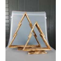 Елочка настольная Четыре Солнца S+L деревянные (обожженный)