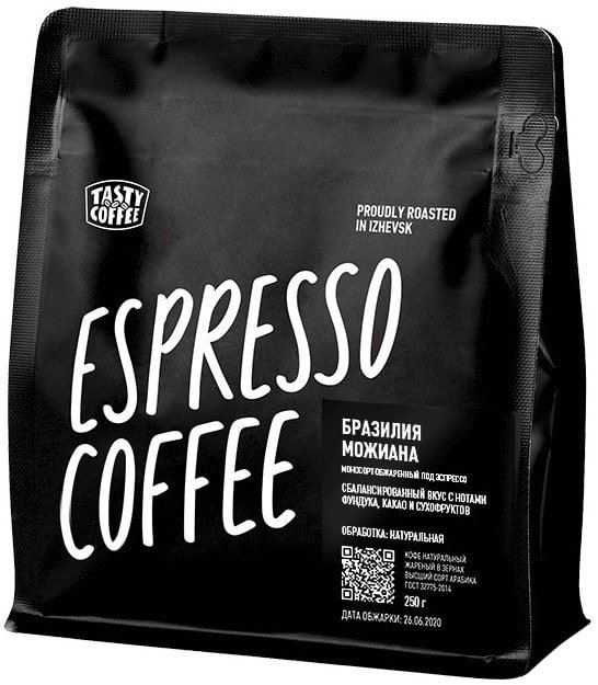 

Кофе Tasty coffee Бразилия Можиана в зернах 250 г