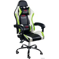 Игровое (геймерское) кресло Calviano Asti Ultimato (черный/белый/зеленый)
